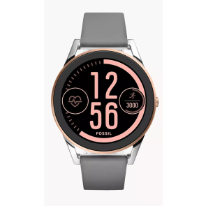 Watch strap Fossil FTW7001 Silicone Grey 20mm